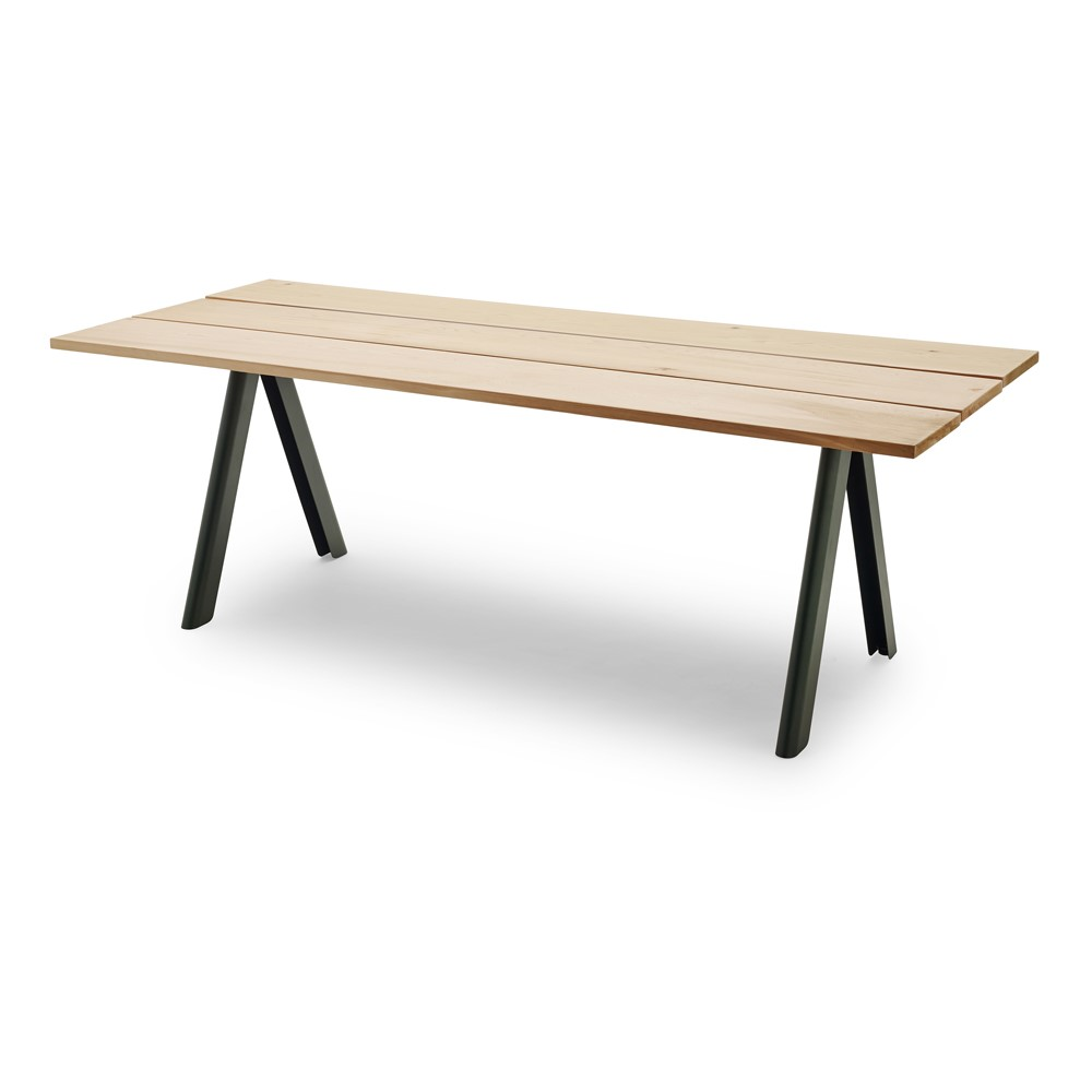 Overlap Table, L220 x W90 x H74cm, Hunter Green-1