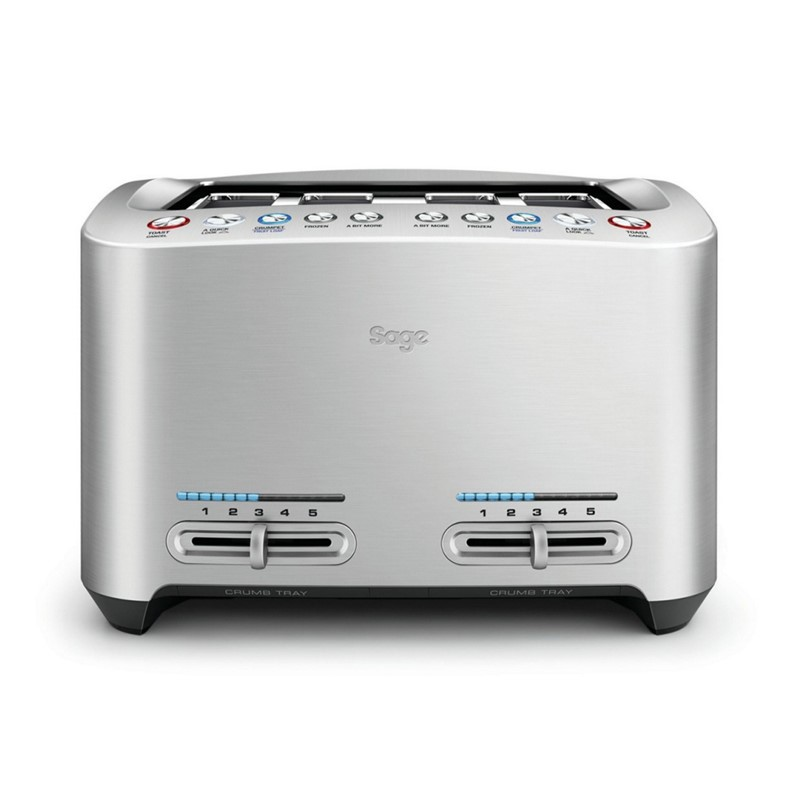 The Smart Toast 4 slice toaster, Stainless Steel-0