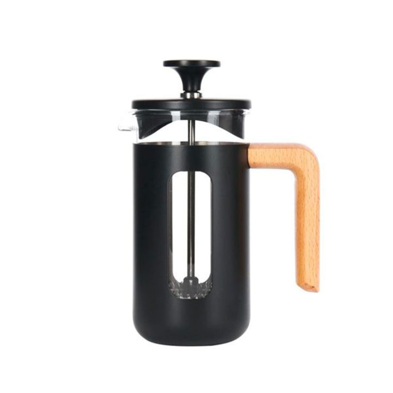 Pisa Stainless Steel Cafetière, 3 Cup, Black-2