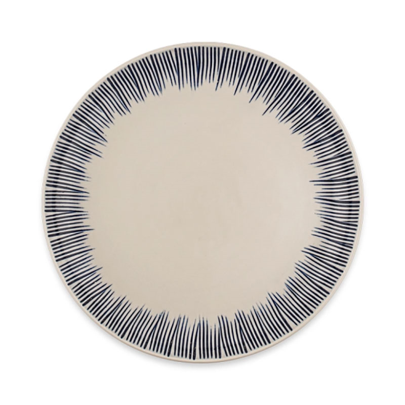 Karuma 12 Piece Dinner Set, Blue & White-3