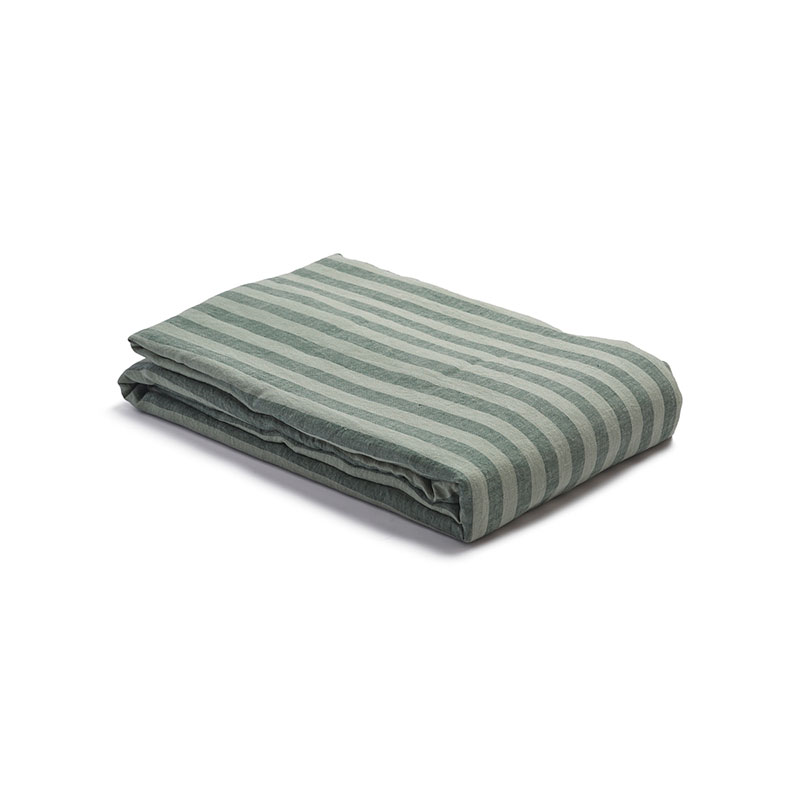 Pembroke Stripe Duvet Cover, Double, Pine Green-1