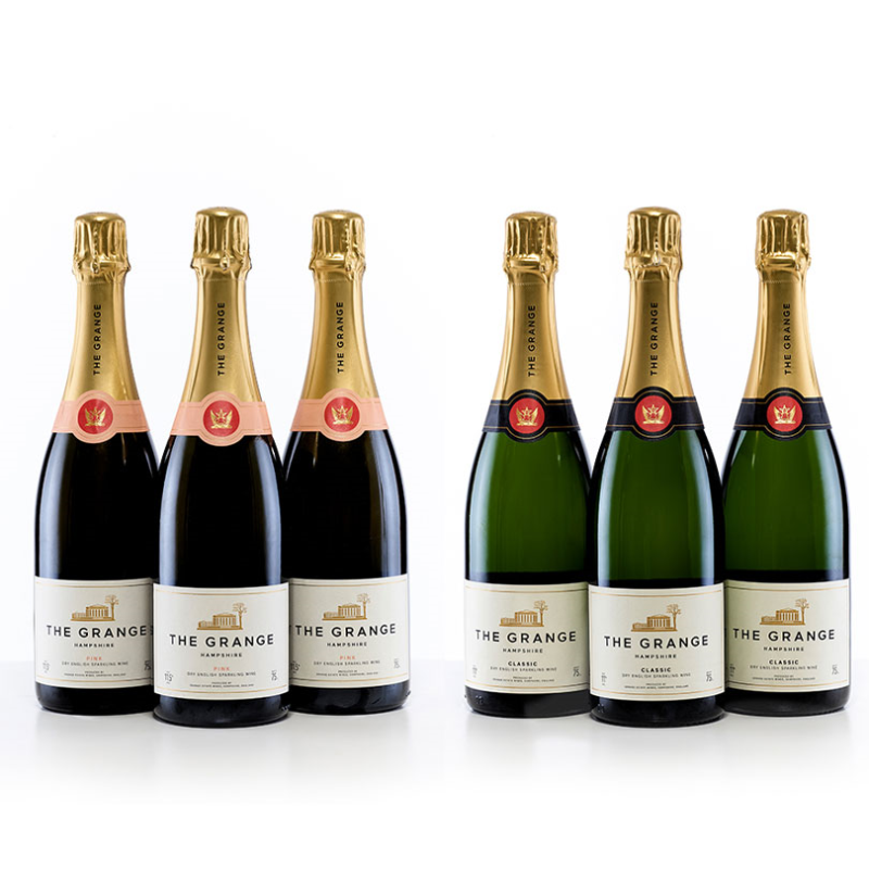 The Grange Mixed Case of Classic NV & Pink NV Sparkling Wines, 6 Bottles-1