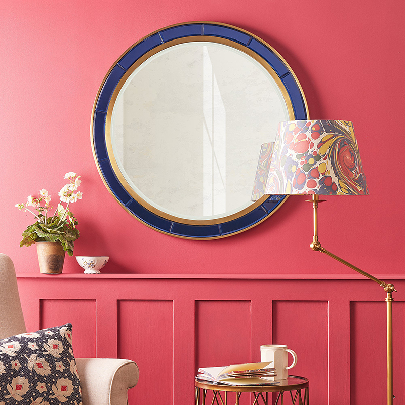 Lillian Mirror, 80cm, Blue-0