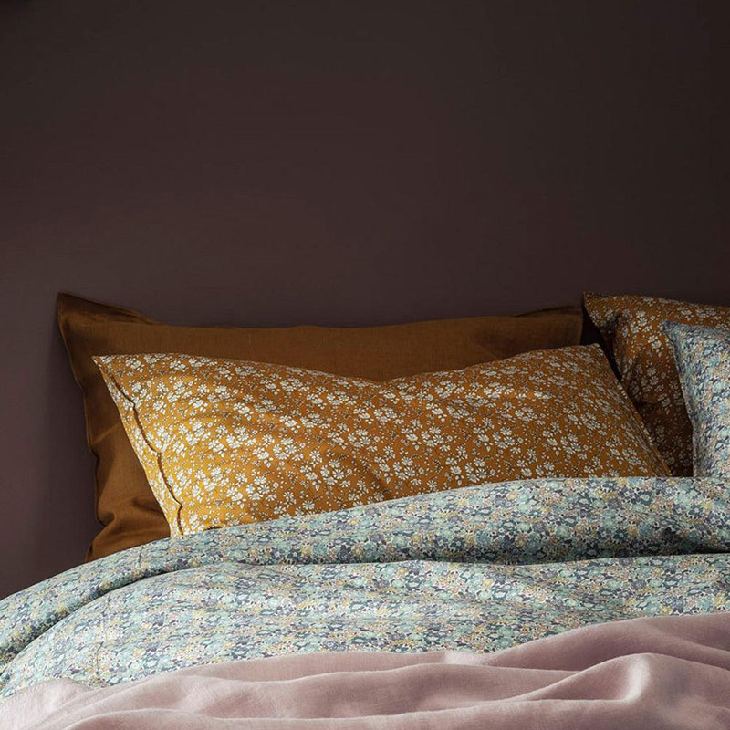 Capel Duvet Set, King, Mustard-3