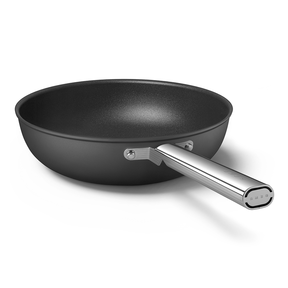 Retro 50's Style Non-Stick Wok, 30cm, Black-7