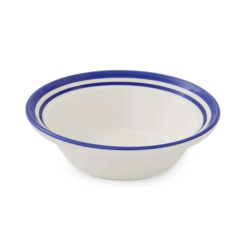 Potter's Stripe Set of 4 Oatmeal Bowls, D16.5cm, Blue-4