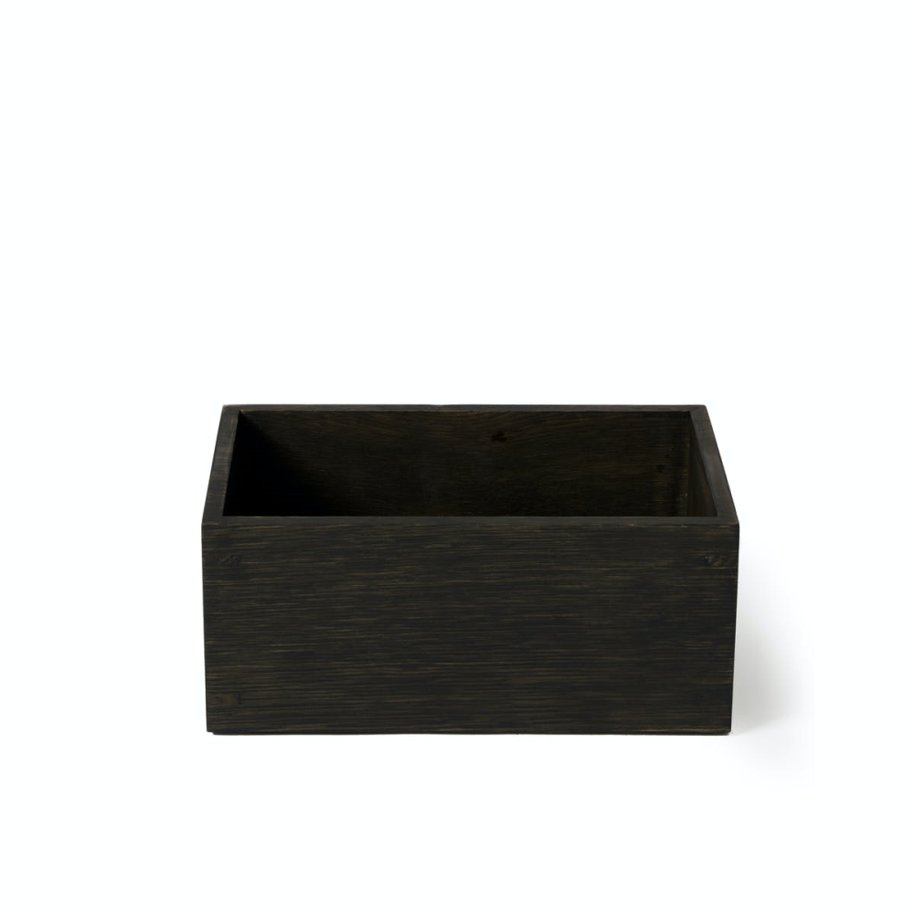 Mezza Storage box, H10 x W23 x D14cm, Dark Brown-2