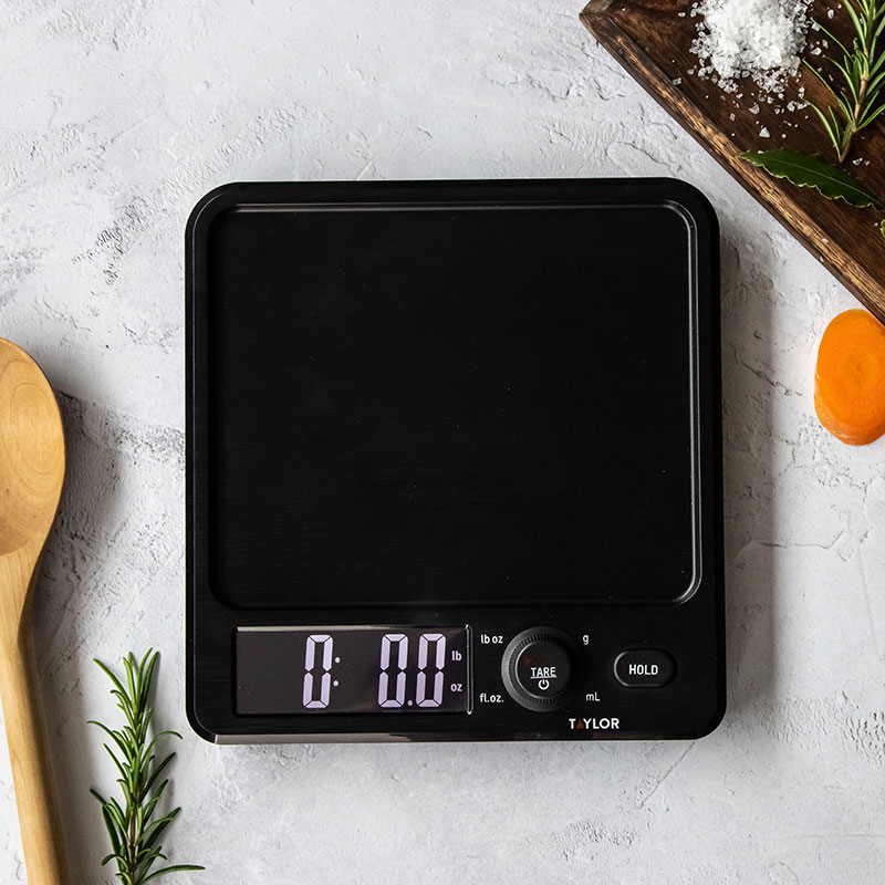 Antimicrobial Digital Dual Kitchen Scale, 5KG, Black-0