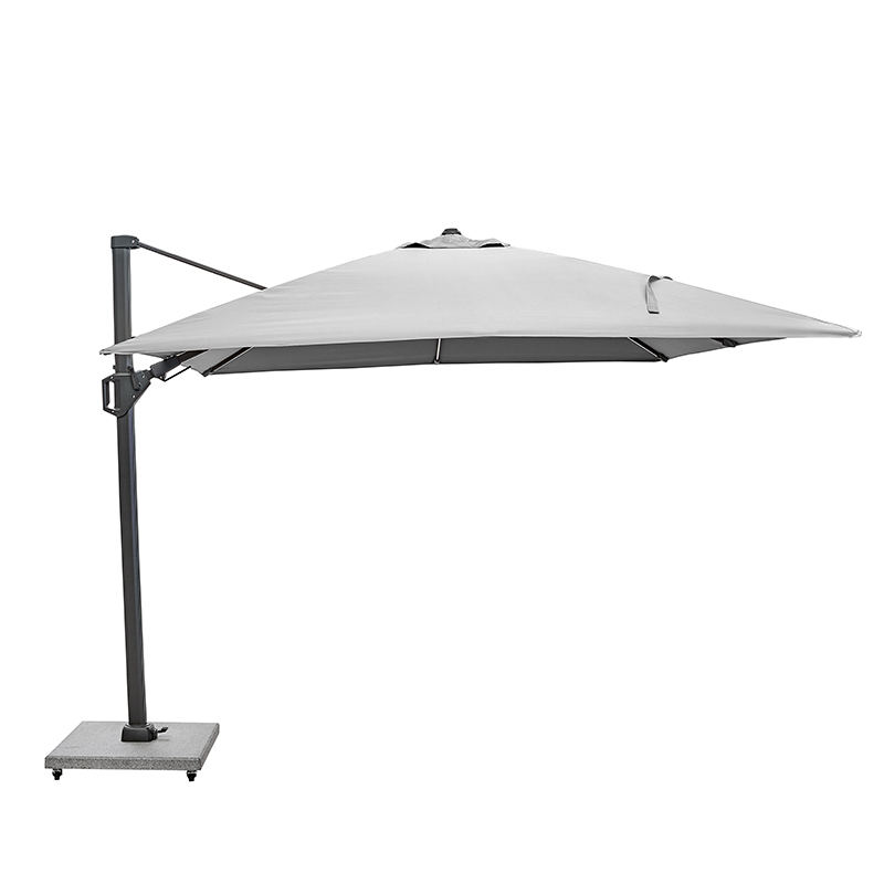 Glow Challenger T2 Sqaure Parasol, 3m, Luna Grey-1