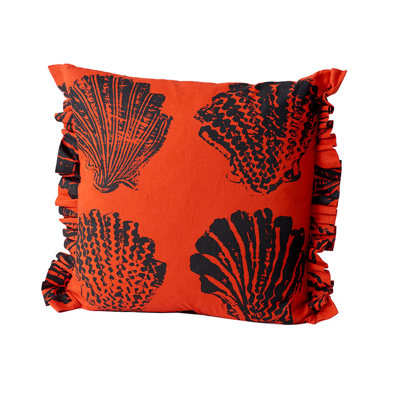 Pilgrim Cushion, 55 x 55cm, Tangerine-0