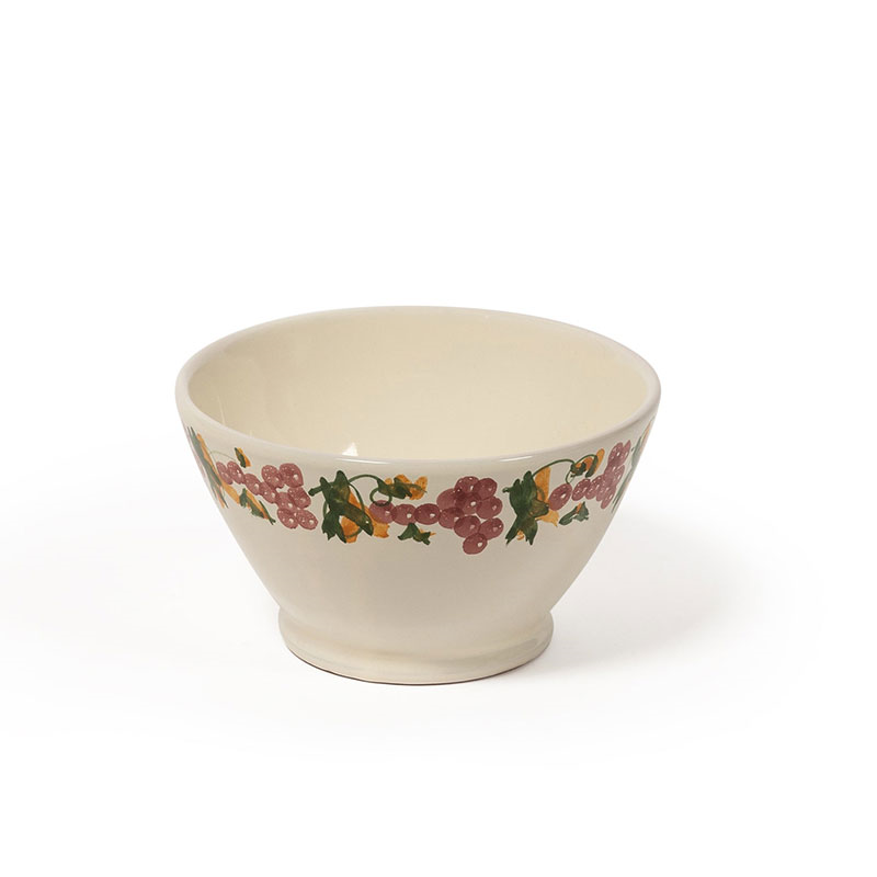 Vine Bowl, D15cm, Green and Pink-1