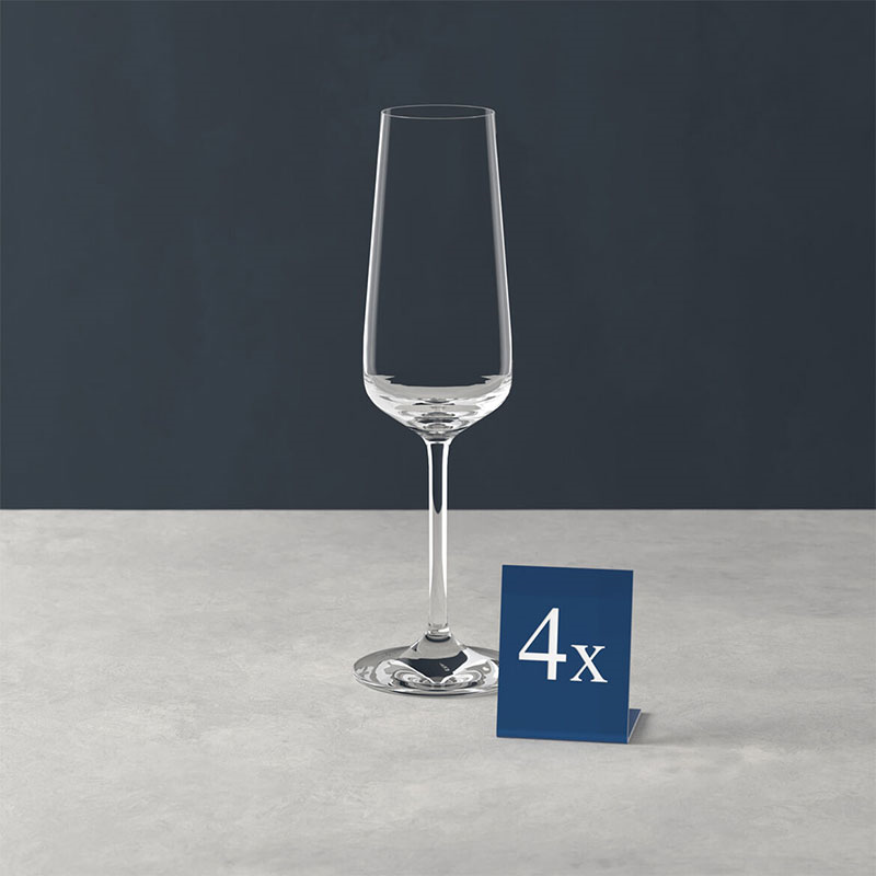 Ovid Set of 4 Champagne flutes, 25cl-0