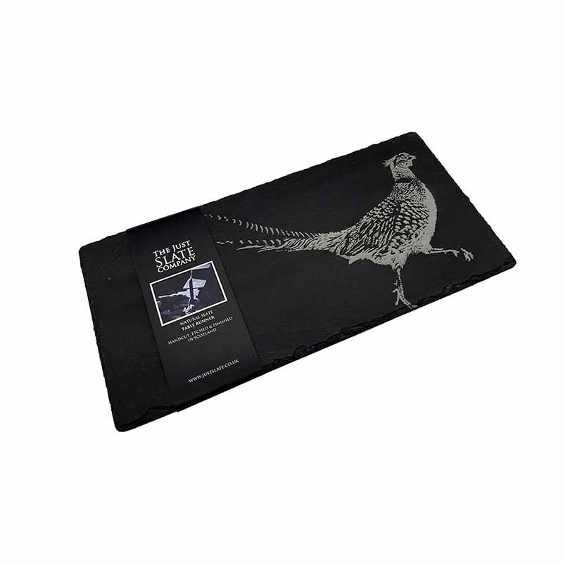 Pheasant Slate Table Runner, H25 x W50cm, Black-3