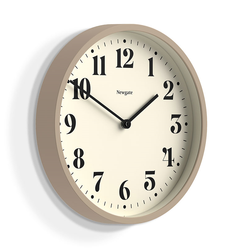 Number Four Wall Clock, D30cm, Stone-2