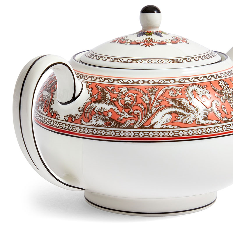 Florentine Teapot, 800ml, Salmon-3