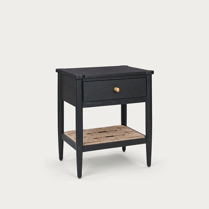 Frome Rectangular Side Table, Warm Black-1