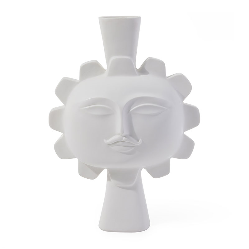 Muse Sun Vase, H39cm, White-2