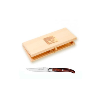 Claude Dozorme- Box of 4 Steak Knives, Rosewood-0