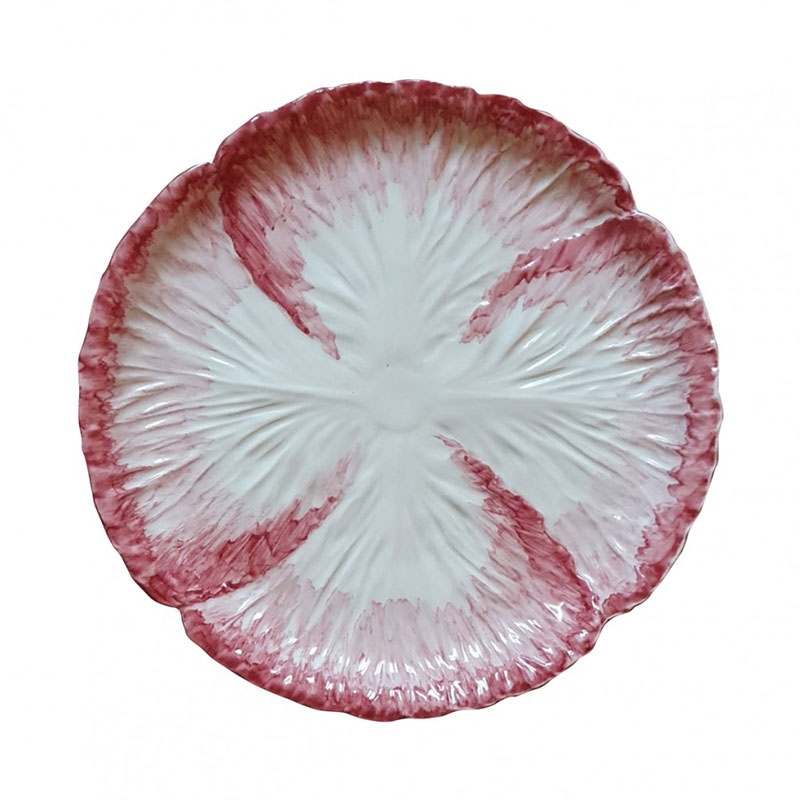 Radicchio Platter, D30cm, Pink/White-0