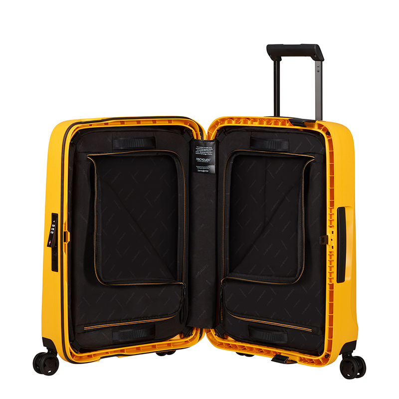 Essens Cabin Suitcase, H55 x W20 x L40cm, Radiant Yellow-4