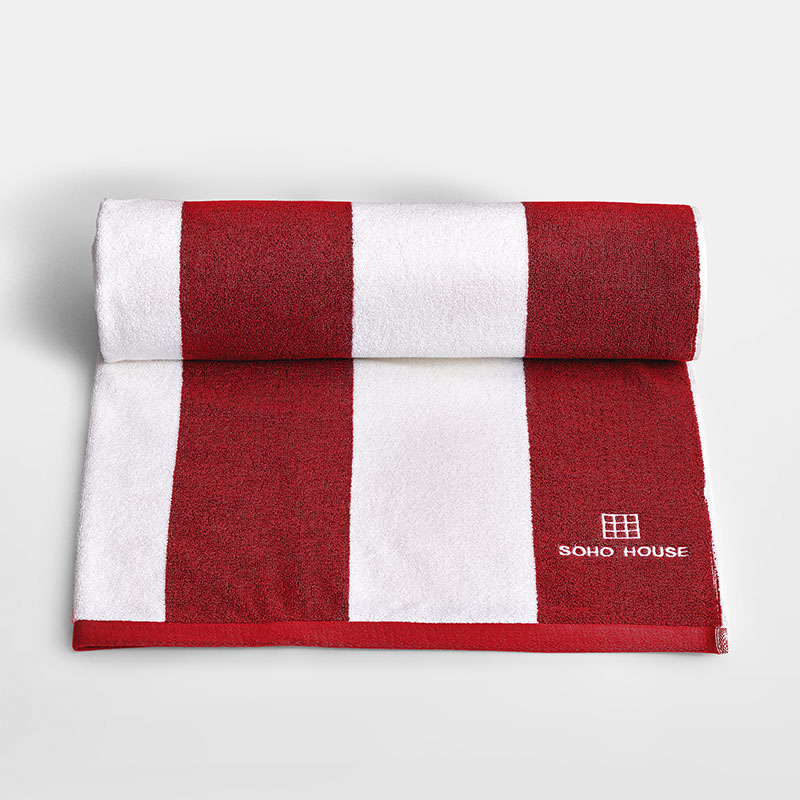 House, Pool Towel, Red, Red-0