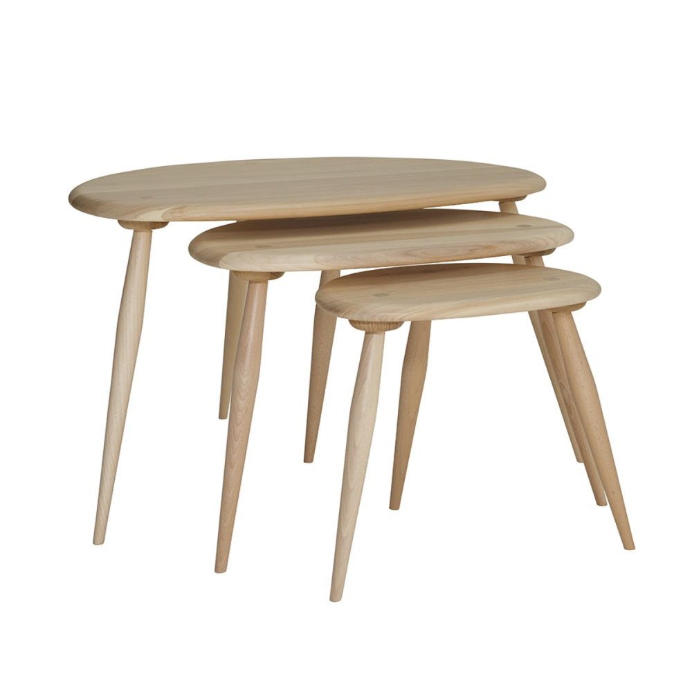 Originals Nest of tables, H40 x W65 x D51cm, Natural-0