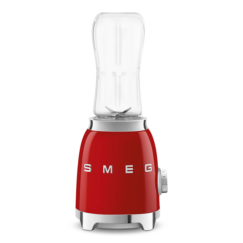 50's Style Mini Blender & Smoothie Maker, 600ml, Red-0