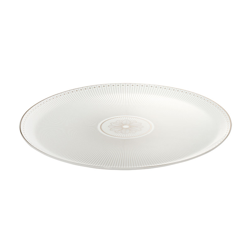 Malmaison Impériale Pie Dish, L32cm, Platinum-2