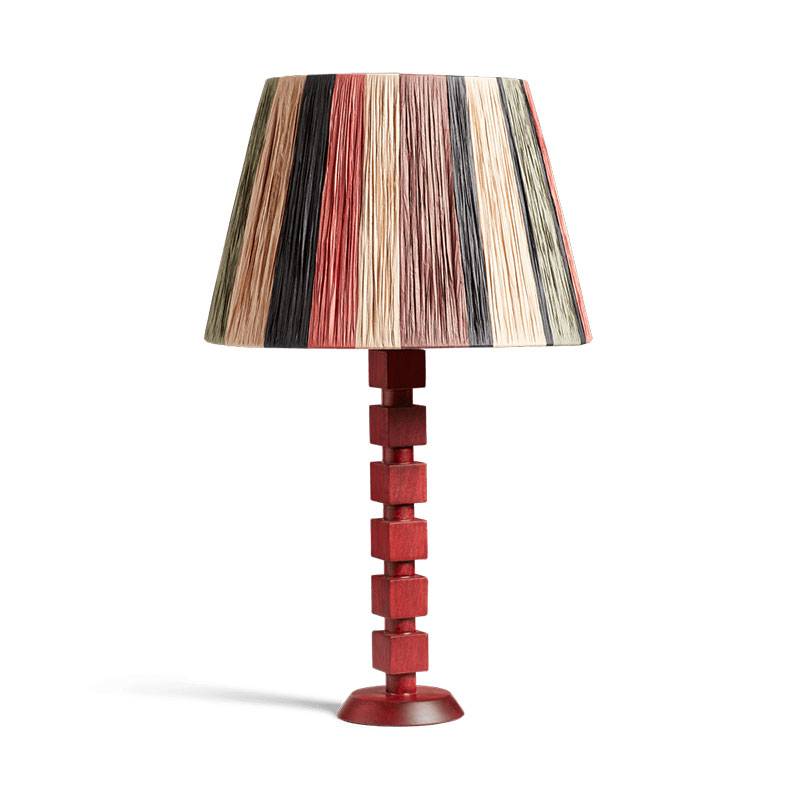 Huxley Table Lamp, H45cm, Brushed Red-1