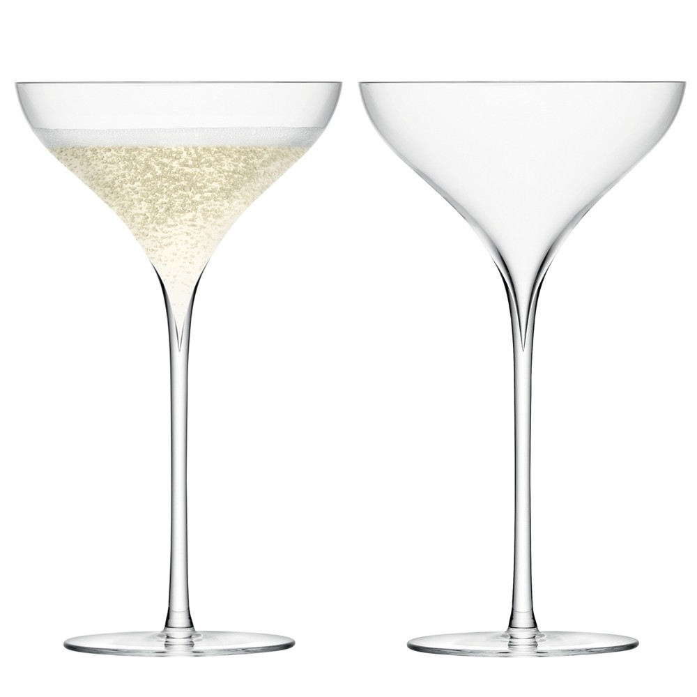 Savoy Pair of Champagne saucers, 250ml, clear-0