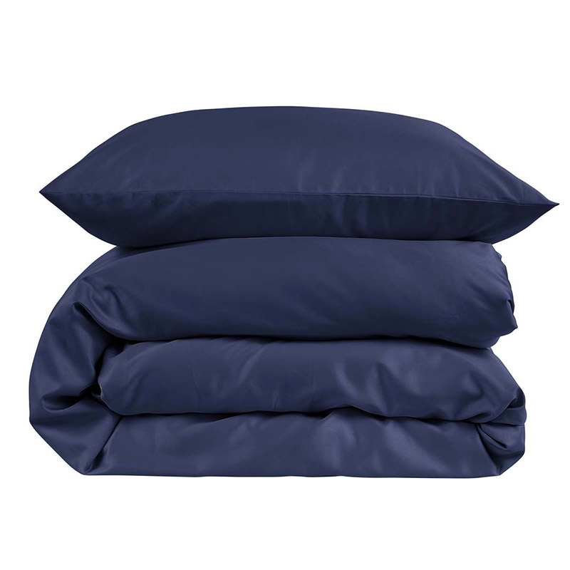 400 Thread Count Sateen Super King Duvet Set, Navy-2