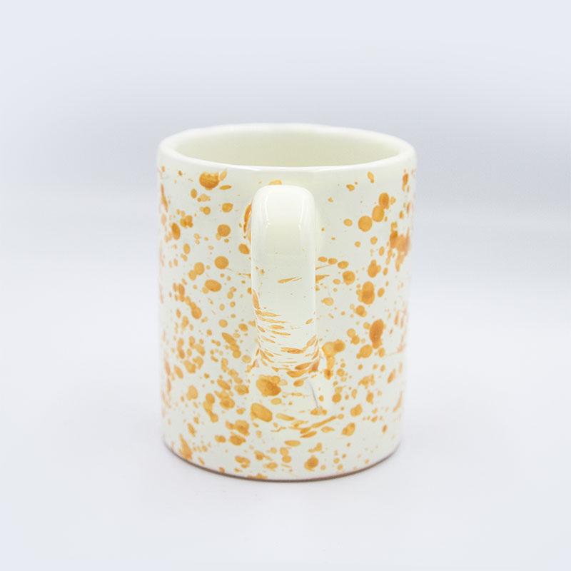 Splatter Mug, H10cm, Burnt Orange-4