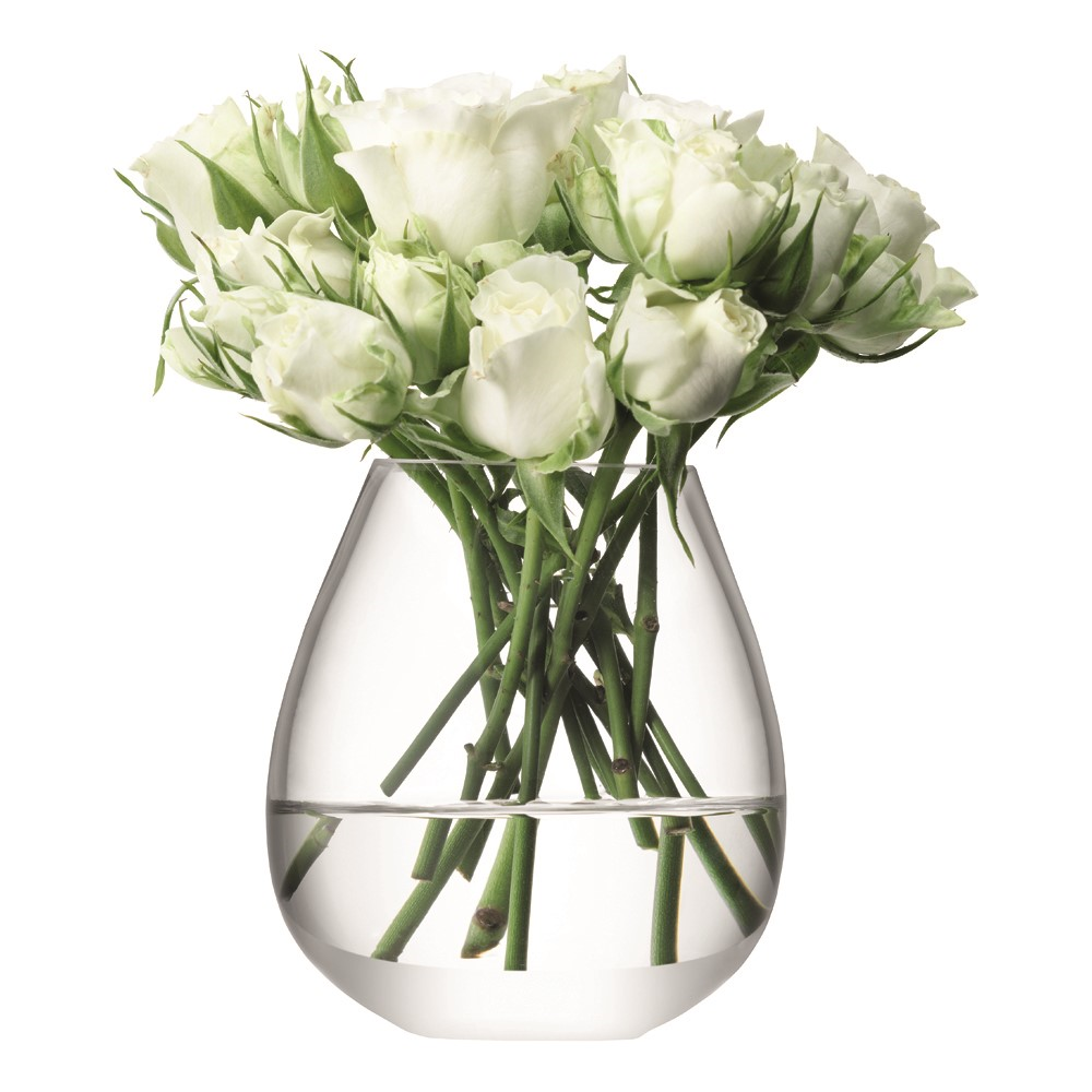 Flower Mini table vase, 9.5cm, clear-0