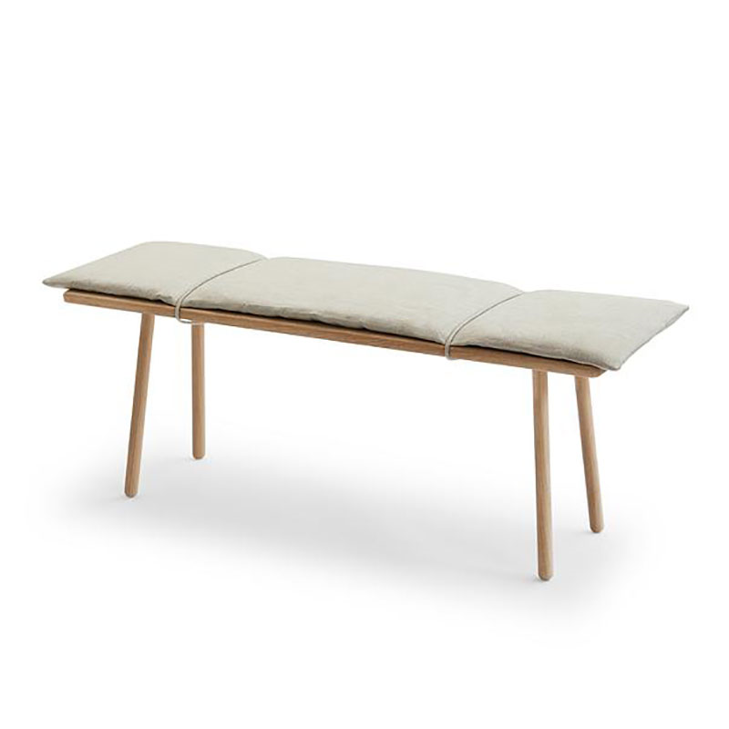 Georg Indoor Bench, Oak & Green-1