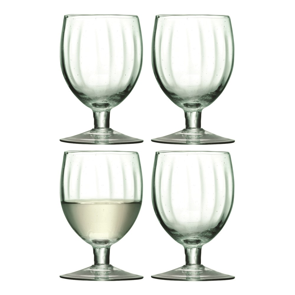 Mia Set of 4 wine glasses, 350ml, partial optic-0