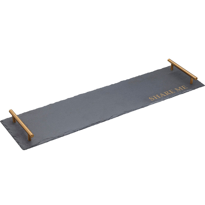 Rectangular platter, W60 x L15 x H3.5cm, Slate-1