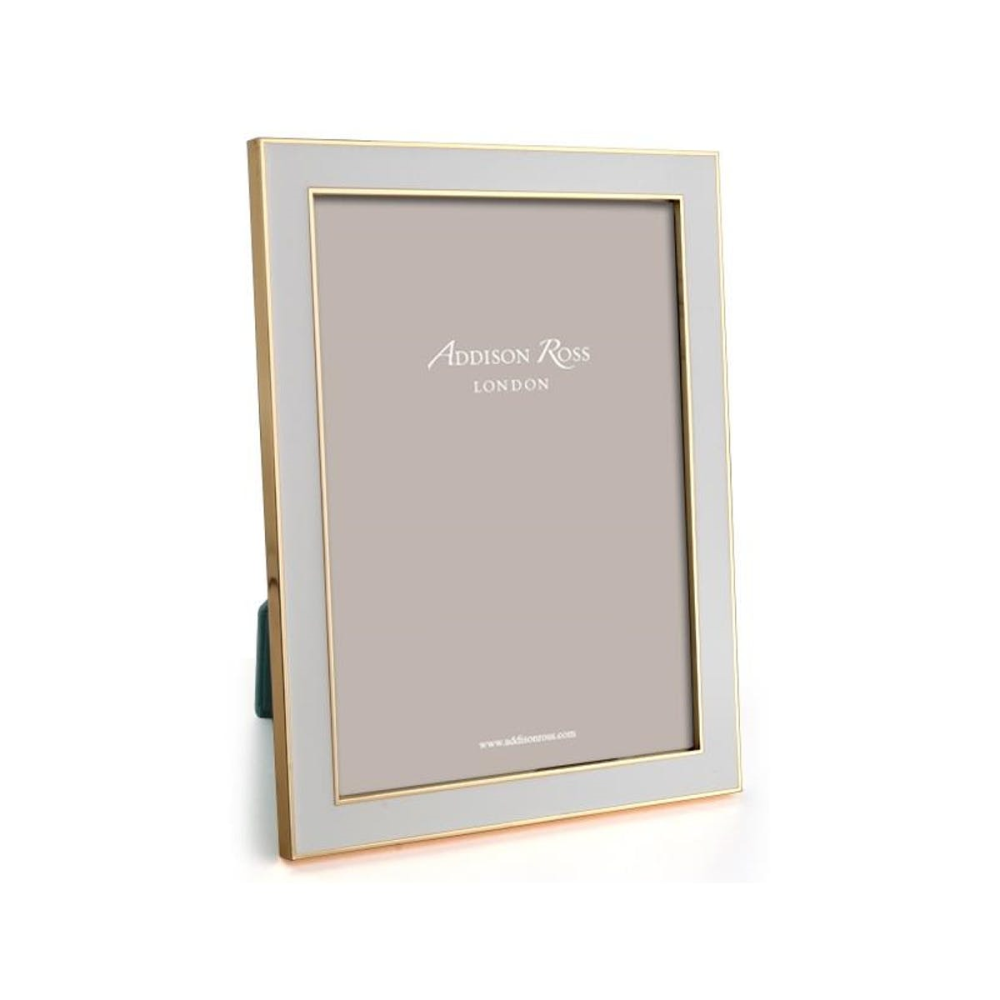 Enamel Range Photograph frame, 5 x 7" with 15mm border, Chiffon With Gold Plate-0