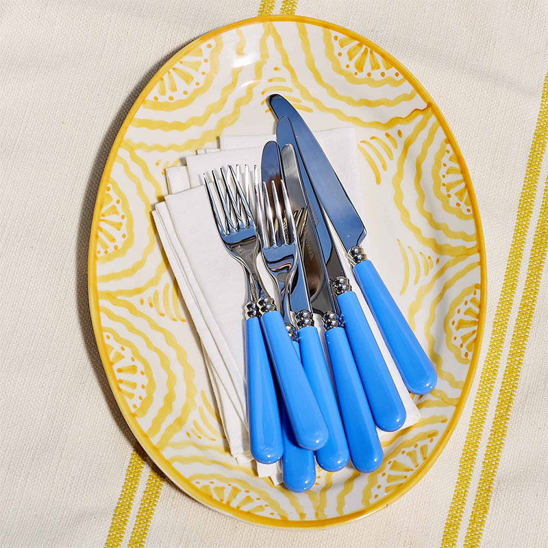 Knife and Fork Set, Sky Blue-1