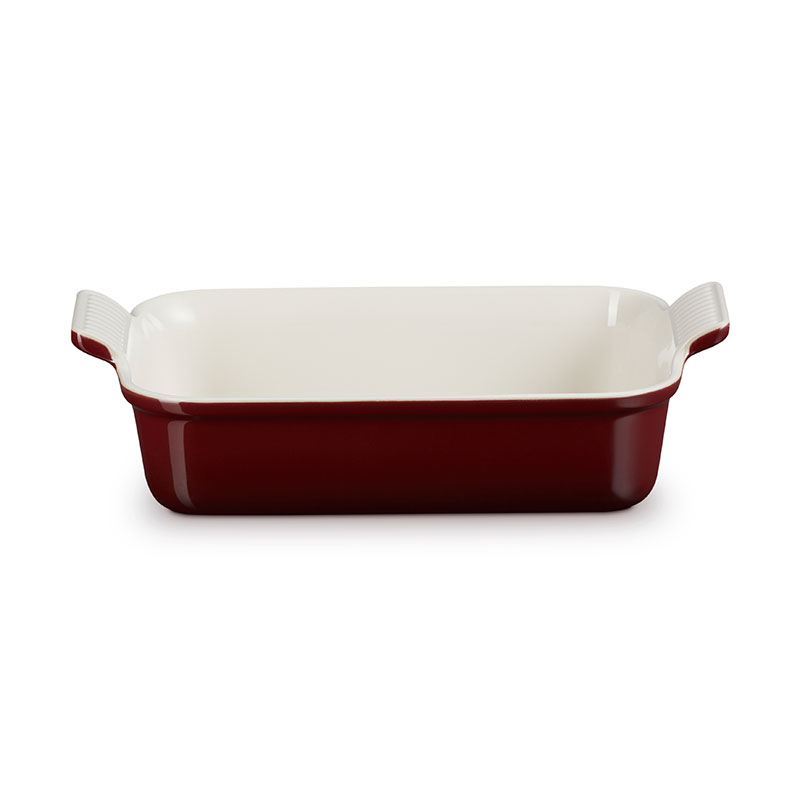 Stoneware Heritage Rectangular Dish, 26cm, Garnet-0