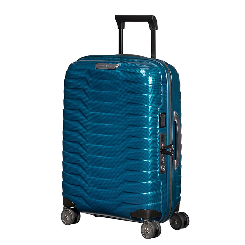 Proxis Cabin Suitcase, H55 x L40 x W20/23cm, Petrol Blue-0