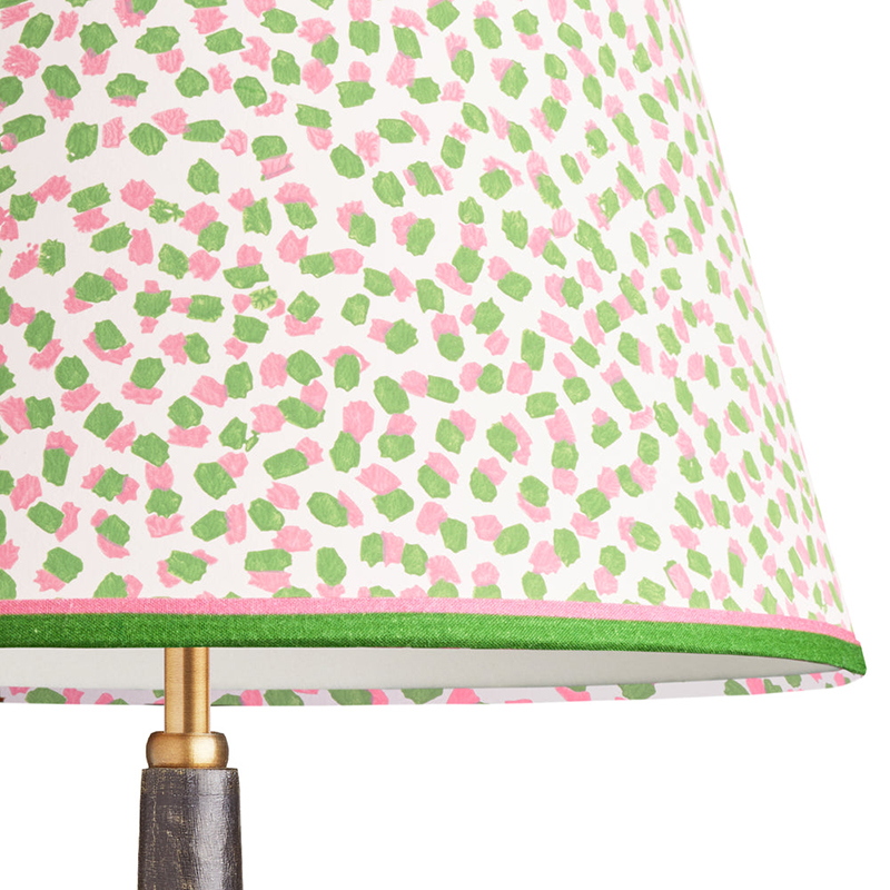 Empire Straight Shade Polka Dot Paper By GP & J Baker, 30cm, Pink/Green-3