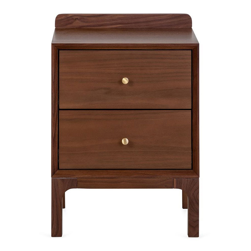 Artie Bedside Table, H56cm, Walnut-0