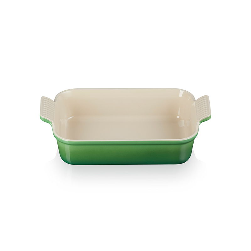 Stoneware Heritage Rectangular Dish, 19cm, Bamboo Green-0