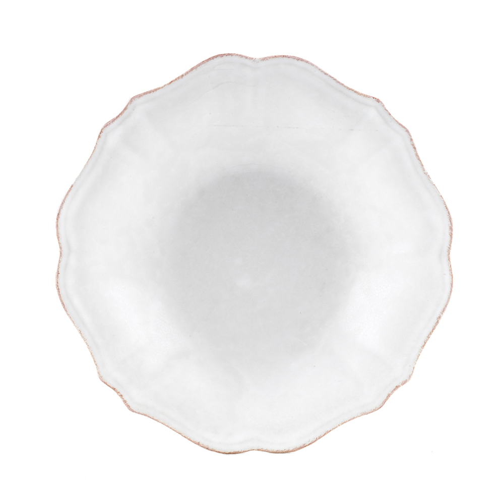 Impressions Set of 6 soup/pasta plates, 24cm, White-0