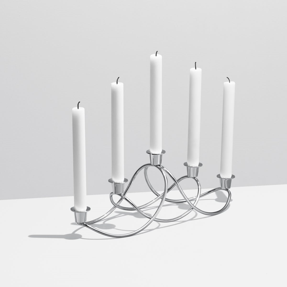 Harmony Candleholder, Stainless Steel-1