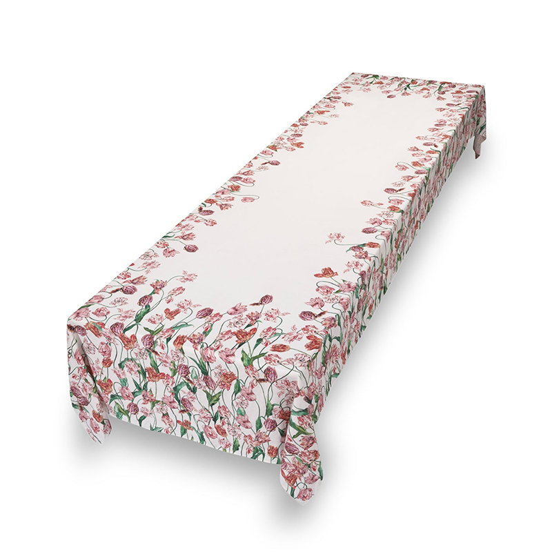 Tulip Tablecloth, L165 x W380cm, Pink-2