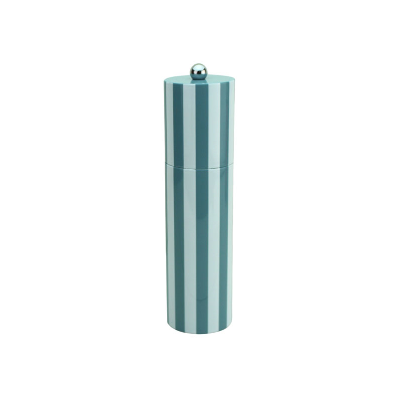 Striped Salt & Pepper Mill, H24cm, Chambray Blue-0