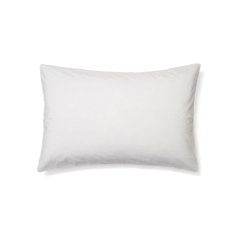 Relaxed Cotton Pair of Standard Pillowcases, Snow-4