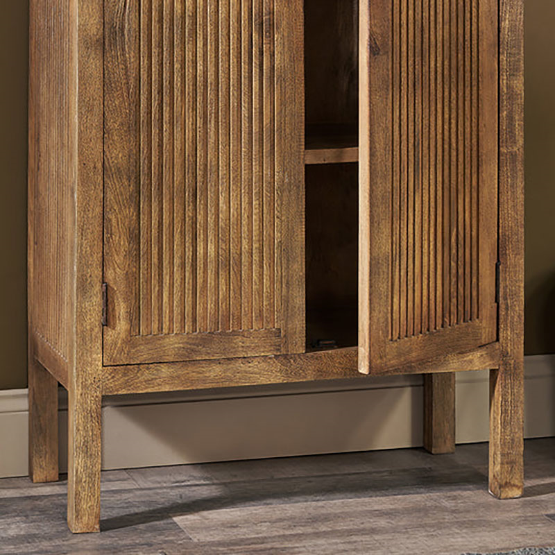 Yasha Mango Wood Cabinet, Natural-6