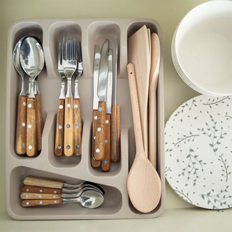 Natural Elements Eco-Friendly Recycled Plastic Cutlery Tray-1